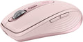Logitech MX Anywhere 3S Compact Wireless Mouse, Fast Scrolling, 8K DPI Any-Surface Tracking, Quiet Clicks, Programmable Buttons, USB C, Bluetooth, Windows PC, Linux, Chrome, Mac - Rose