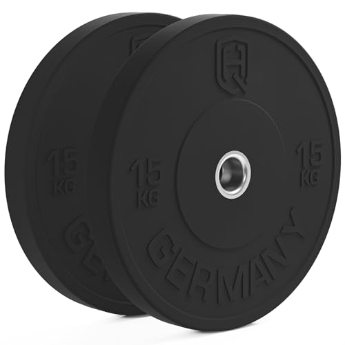 HQ Germany 50mm Vollgummi Bumper Plates - Gewichtsscheiben Set für Training ✨