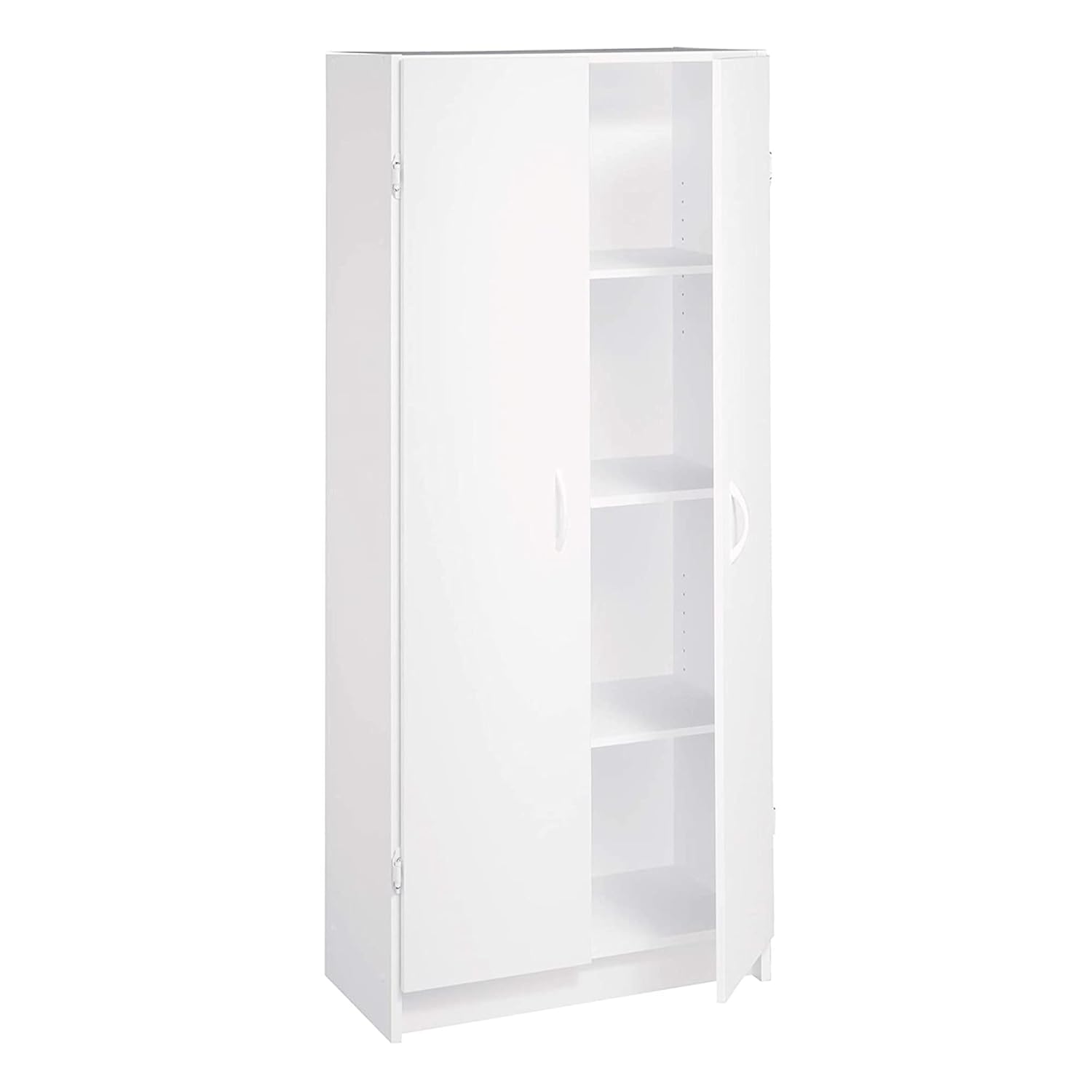ClosetMaid Pantry Cabinet Cupboard with 2 Doors, Adjustable Shelves, Standing, Storage for Kitchen, Laundry or Utility Room, White