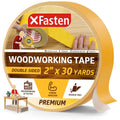 XFasten Double Sided Woodworking Tape 2 Inch x 90 Feet, Heavy Duty Residue-Free Double Sided Masking Tape for Router Templates, High Speed CNC Router, MDF Edge Banding, and Zero Clearance and Gap Cuts