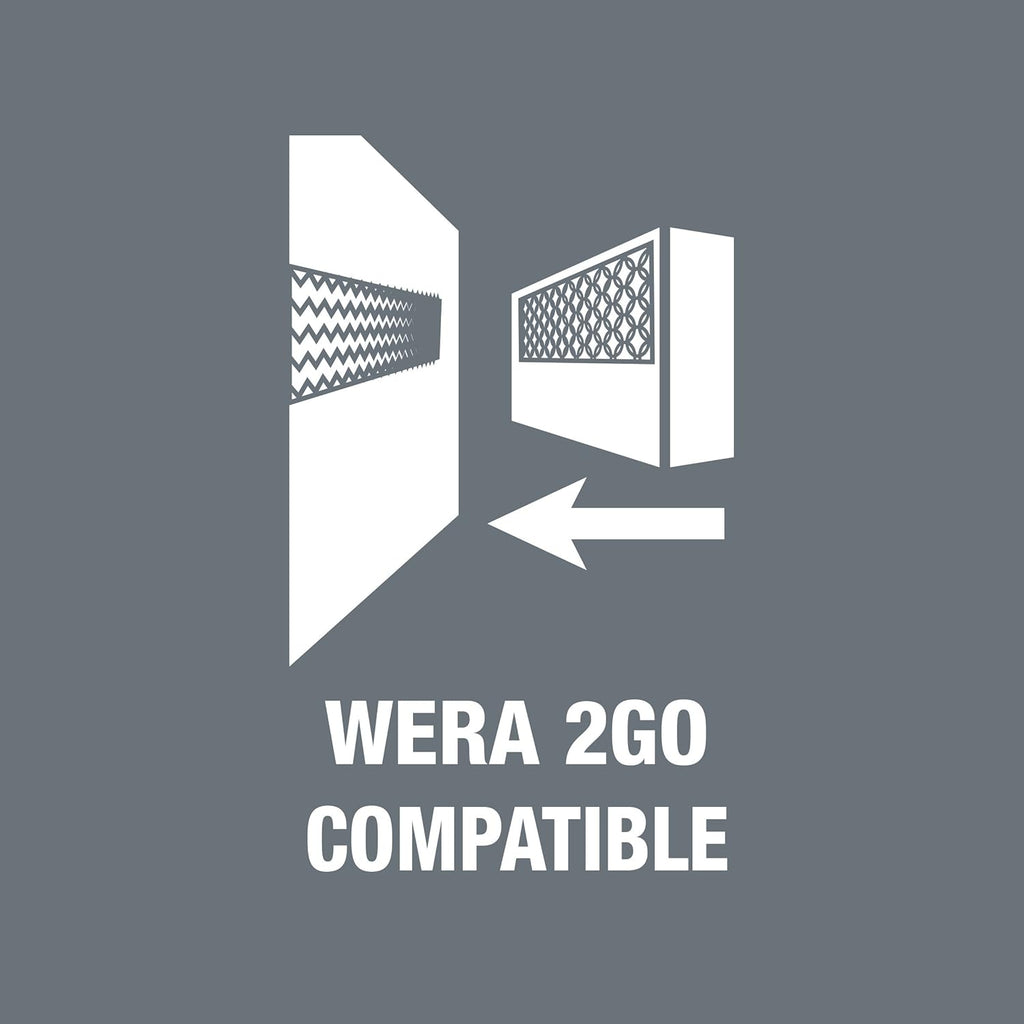 WERA 05004018001 8100 SA 8 Zyklop Metric Metal Ratchet Set with Switch Lever, 28 Piece, 1/4" Drive