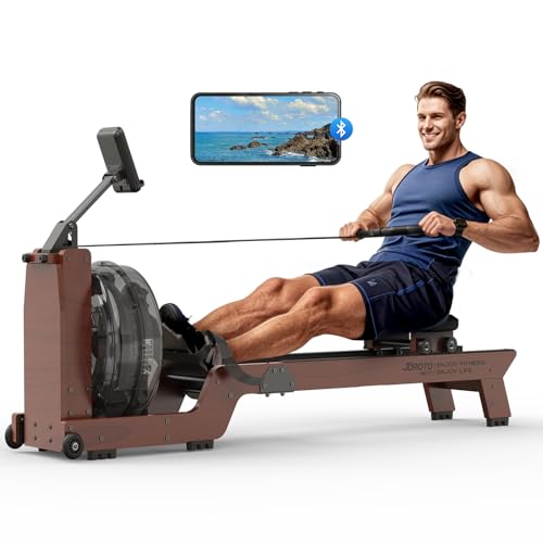 JOROTO MR380/MR390: Klappbares Eichenholz‑Rudergerät mit 28 L Tank und Bluetooth‑Monitor ✨
