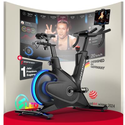 Sportstech Sbike Lite: Heimtrainer mit App & Tablet-Halterung ✨