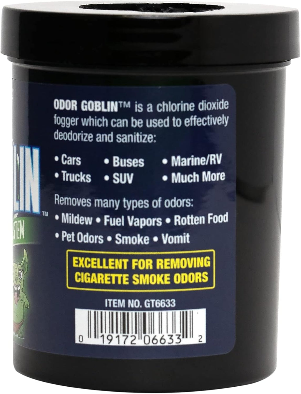Gliptone Odor Goblin Chlorine Dioxide Fogger Odor Elimination System for Cars, Buses, Marine/RV, Trucks, SUV