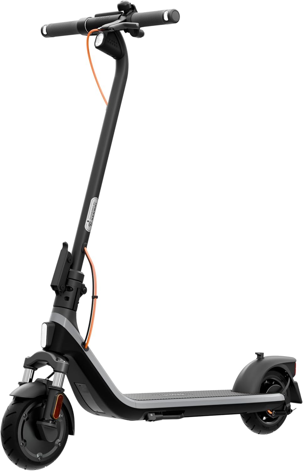 Segway-Ninebot E2 Pro D E-Scooter, 20 km/h, bis zu 35 km Reichweite, 275 Wh Akku, 10 Zoll schlauchlose Luftreifen, TCS, Dual-Bremssystem, LED-Display, faltbar, Schwarz