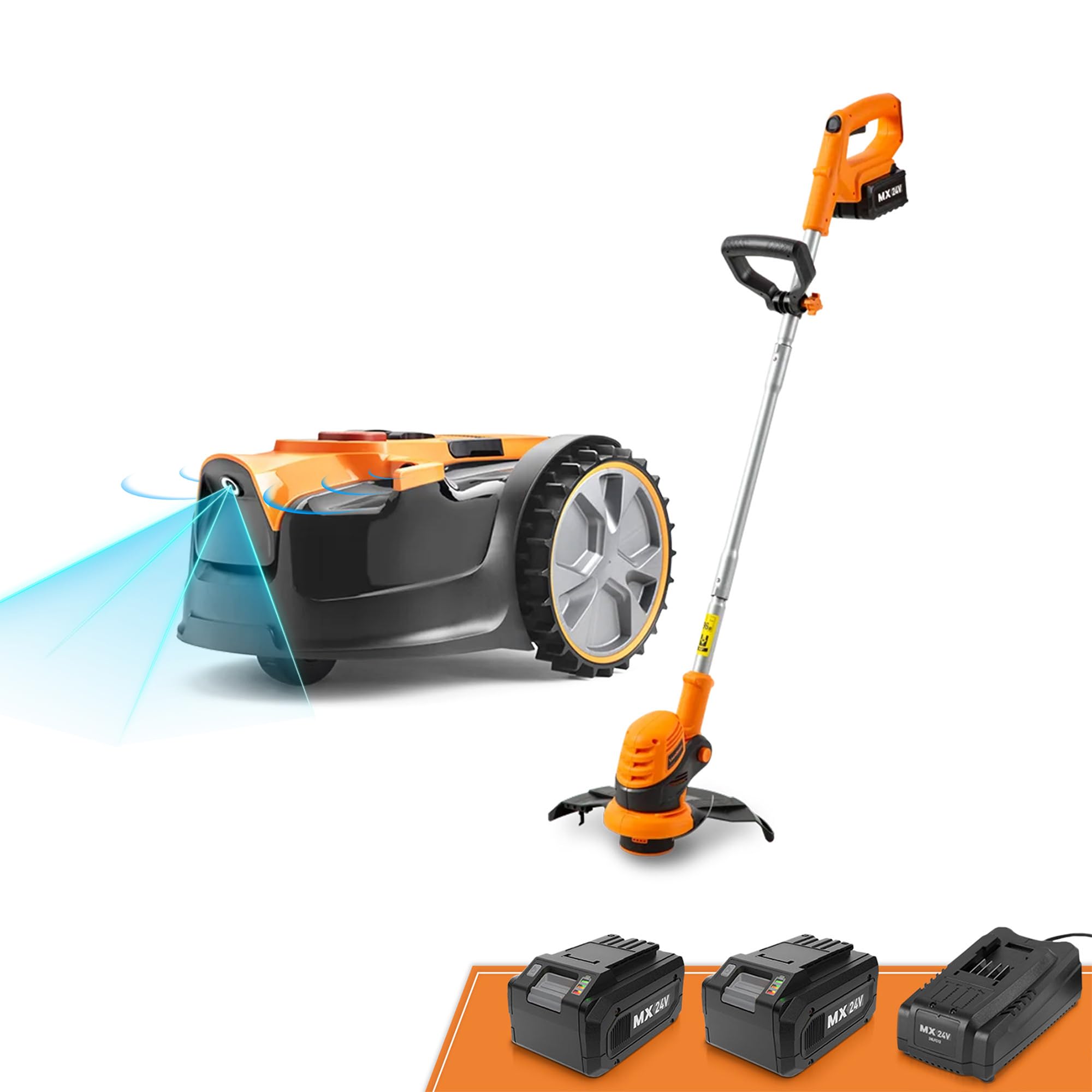 LawnMaster VBRM18AMID4R Mähroboter 800 m², ohne Kabel, WiFi & App