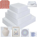 350 Pcs Dish Packing Supplies for Moving, 250 Cushion Foam Pouches(4 Sizes 16x12'',12x12'',12x8'',8x8'') and Foam Sheets(12x12'') with 100 Fragile Stickers for Packing,Storage,Shipping