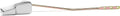 Qualihome Mansfield Toilet Handle Replacement, Front Mount Toilet Tank Lever Flush Handle (Chrome)