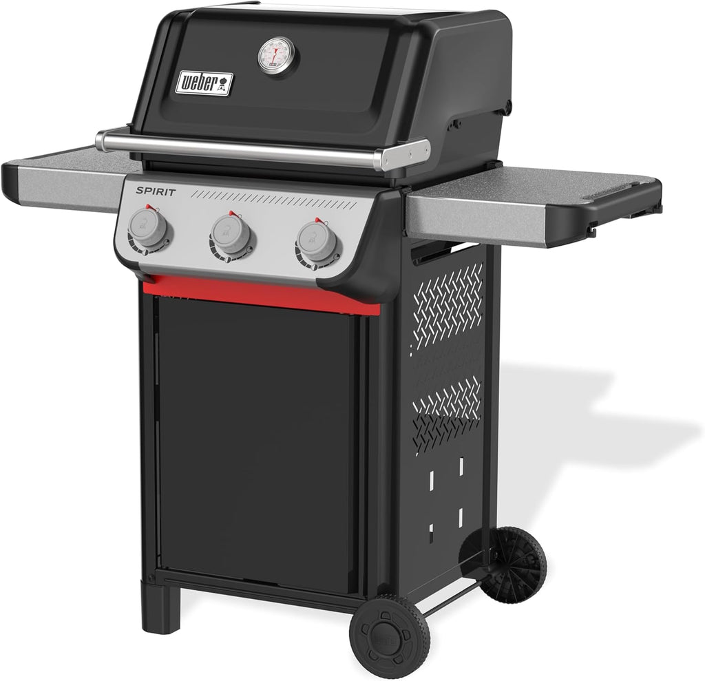 Weber Spirit E-310 Gasgrill 2025, 3 Brenner, 2346 cm², Gusseisen, Snap-Jet Zündung, Schwarz