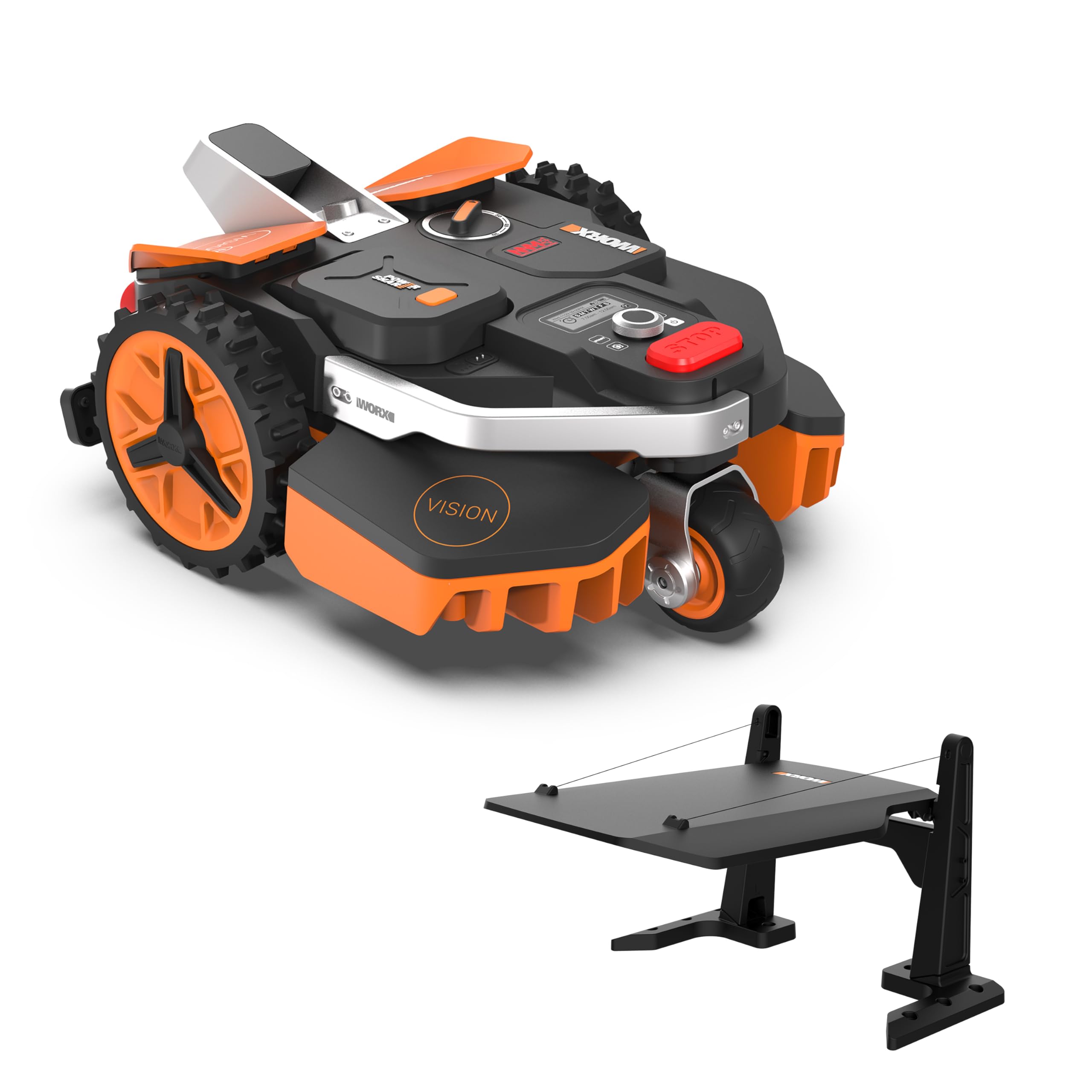 WORX Vision S250 Mähroboter 250 m² ohne Kabel, KI & Igelschutz
