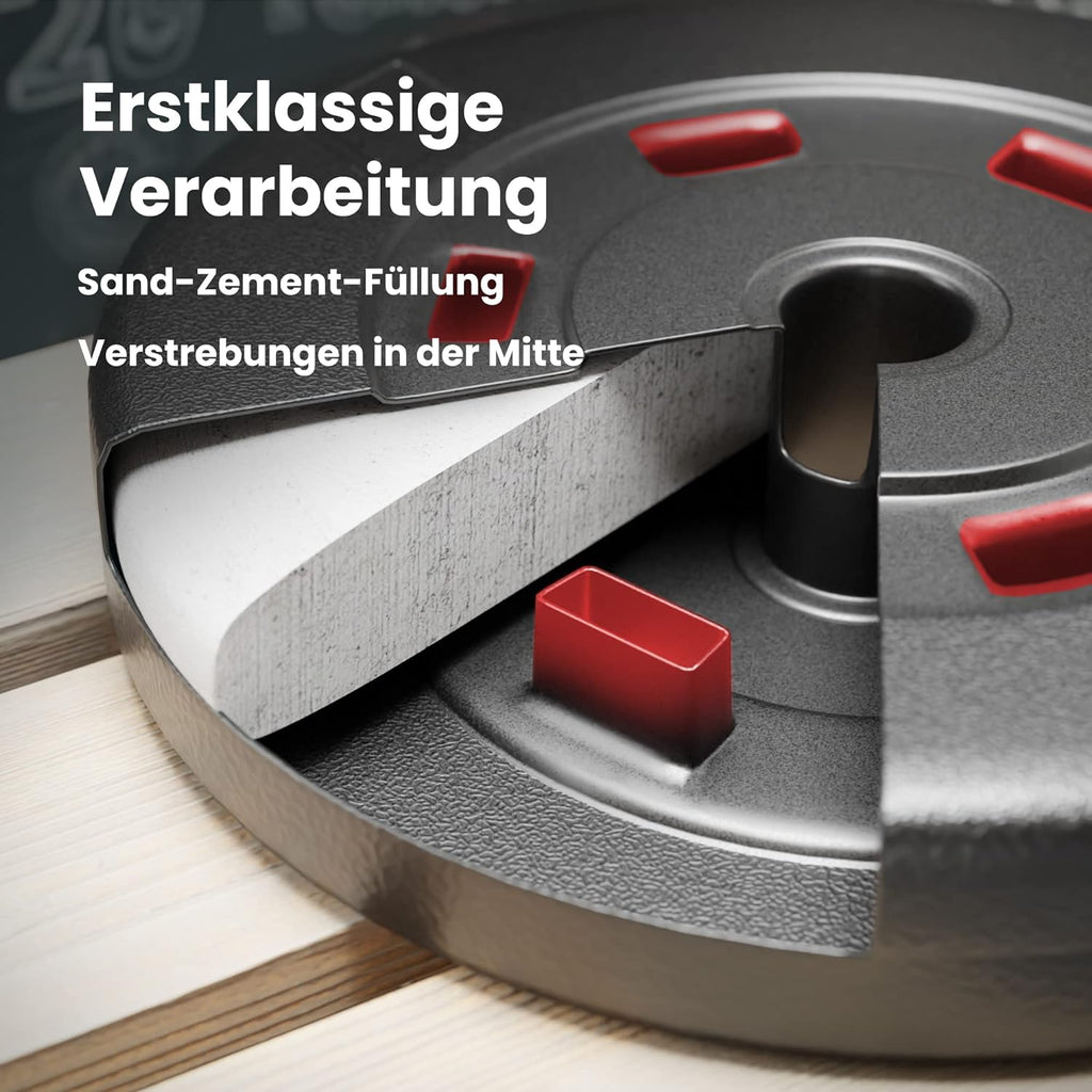 Hop-Sport Hantelbank: Multifunktional mit Latzug, verstellbarer Schrägbank & Hantelset ✨