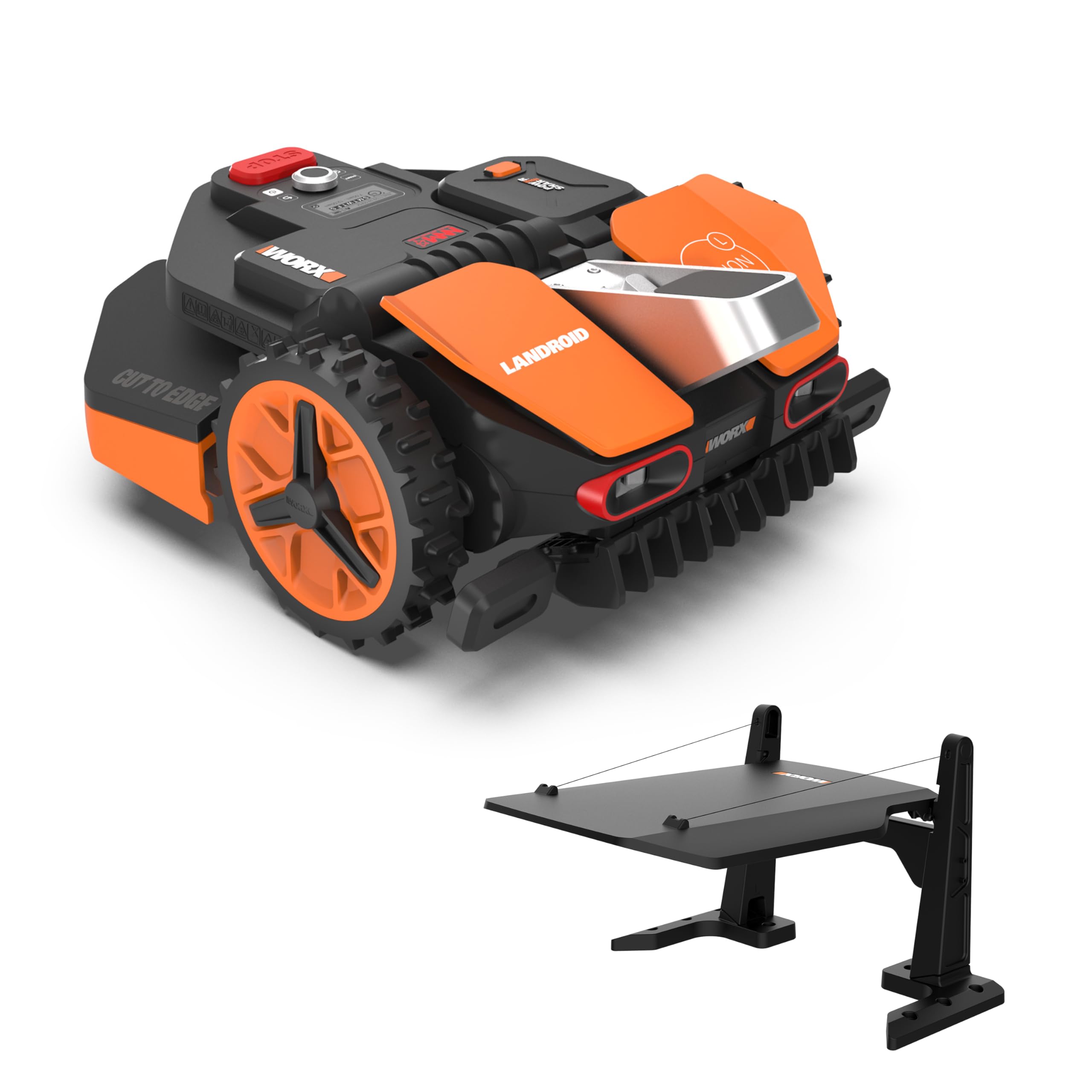 WORX Vision M800 Mähroboter 800 m² ohne Kabel, KI & Igelschutz
