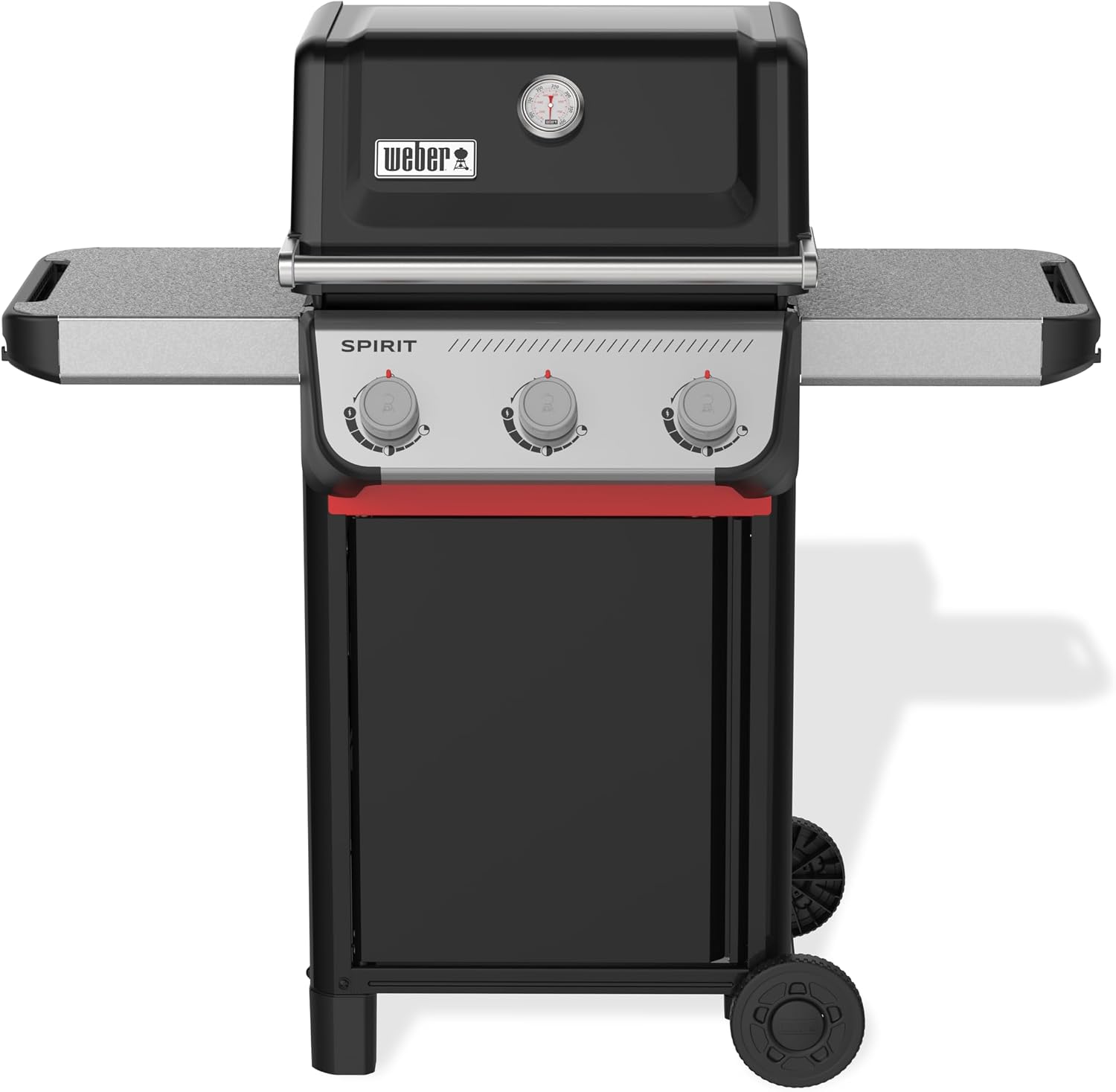 Weber Spirit E-310 Gasgrill 2025, 3 Brenner, 2346 cm², Gusseisen, Snap-Jet Zündung, Schwarz
