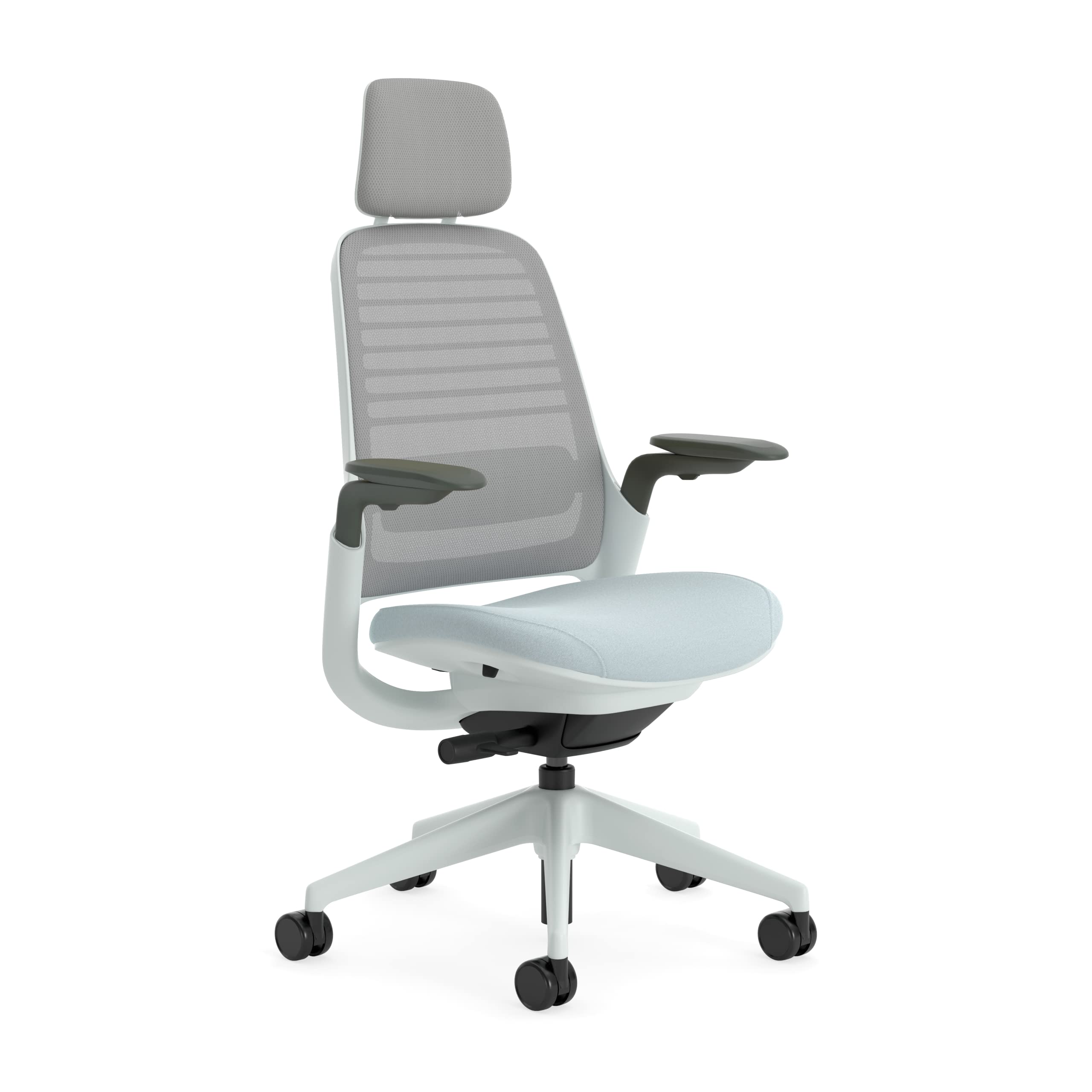Steelcase Series 1 Bürostuhl, Mesh-Rückenlehne, Ergonomisch, Lordosenstütze, Truffle