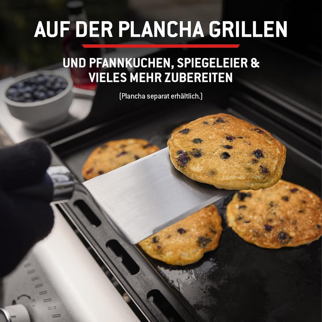 Weber Spirit E-310 Gasgrill 2025, 3 Brenner, 2346 cm², Gusseisen, Snap-Jet Zündung, Schwarz