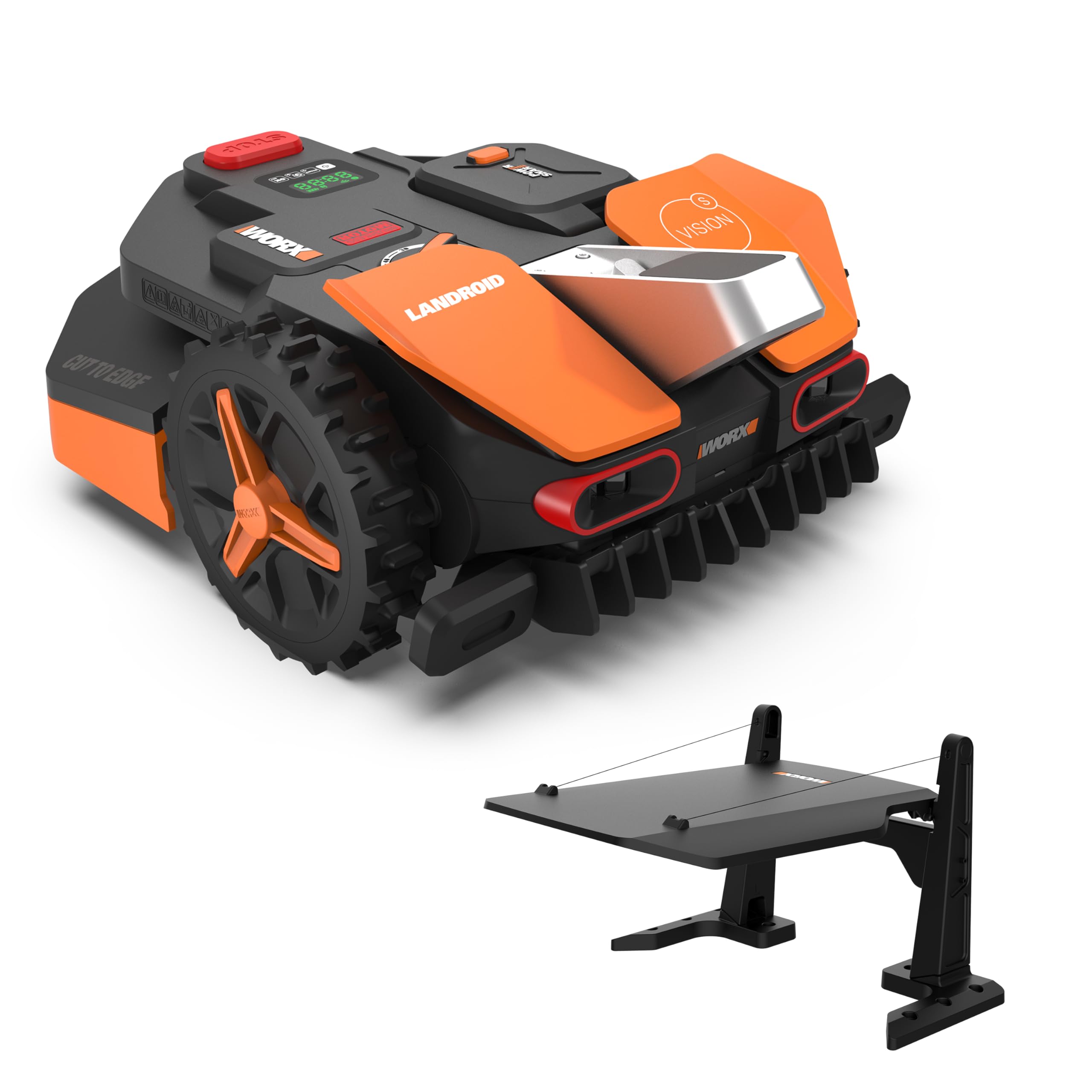 WORX Vision M800 Mähroboter 800 m² ohne Kabel, KI & Igelschutz