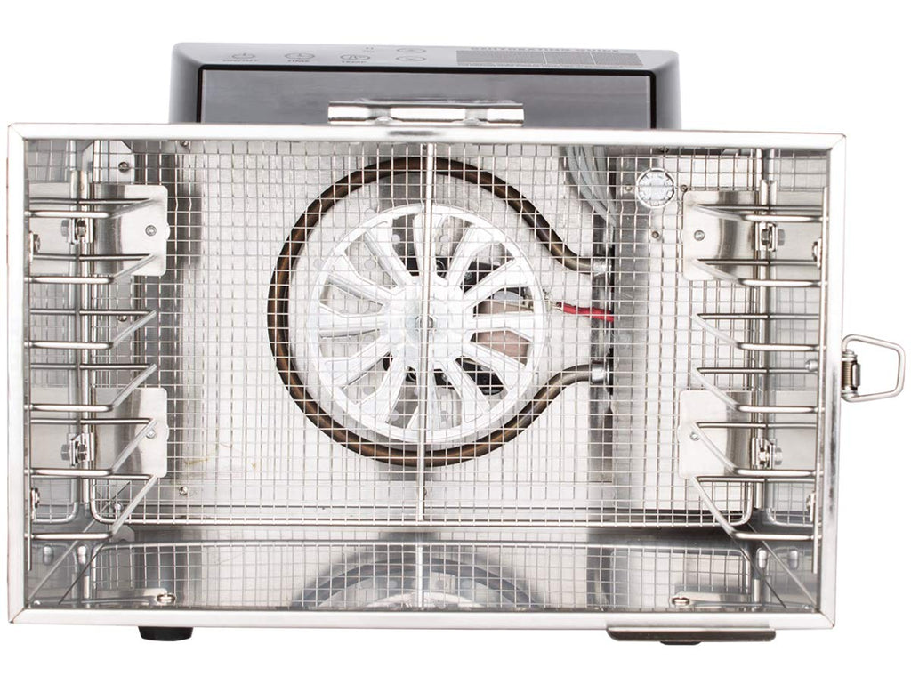 Beeketal 'BDA-15' Dörrautomat aus Edelstahl mit 10 Etagen, Zeitschaltuhr (max. 24h), einstellbarer Temperatur (30-90 °C) und LED Bedienfeld - Profi Gastro Dörrgerät inkl. 10 Einlegegittero