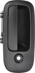Exterior Door Handle Front Right Passenger Side for 1996-2009 Chevy Express GMC Savana 1500 2500 3500 4500 Van, Replces 79321, Black w/Key Hole