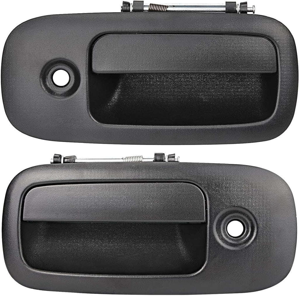 Pair Exterior Door Handles for 1996-2009 Chevy Express GMC Savana 1500 2500 3500 Van, Front Left Driver & Right Passenger Side Replace# 79320 79321 10359093,Textured Black