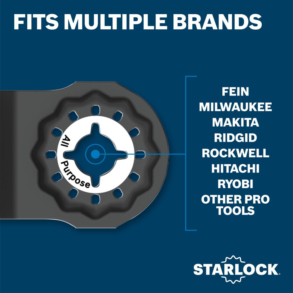 Bosch OSL212F-10 2-1/2 in. Starlock® Oscillating Multi Tool Bi-Metal Plunge Cut Blade 10 pk.