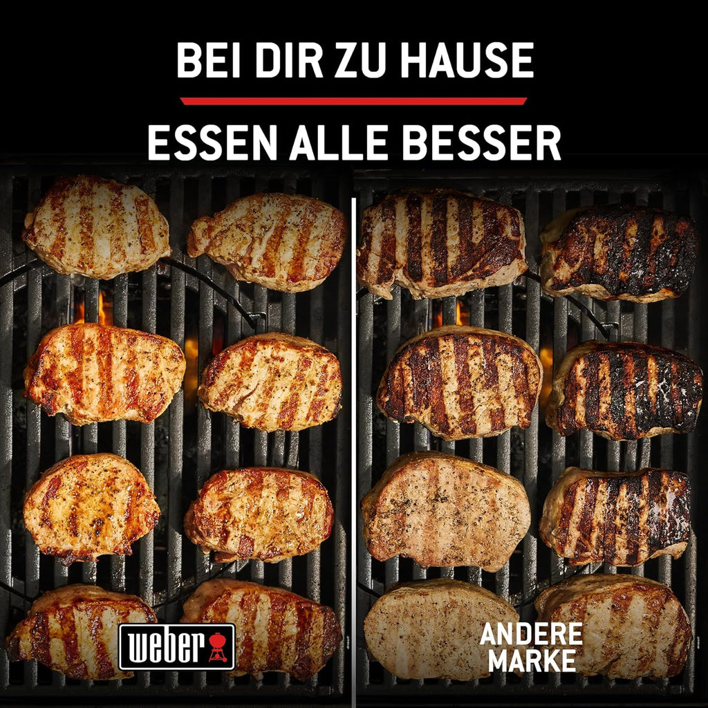 Weber Spirit E-310 Gasgrill 2025, 3 Brenner, 2346 cm², Gusseisen, Snap-Jet Zündung, Schwarz
